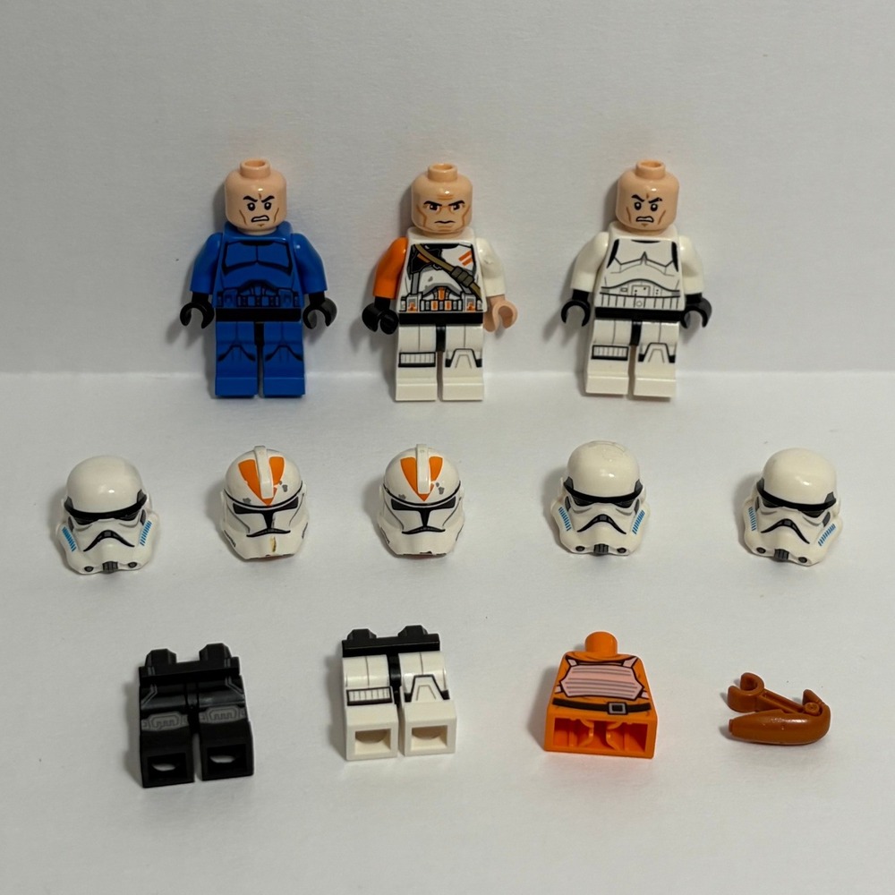 LEGO Star Wars Minifigure Lot Stormtrooper Body Parts Pieces Accessories Helmets